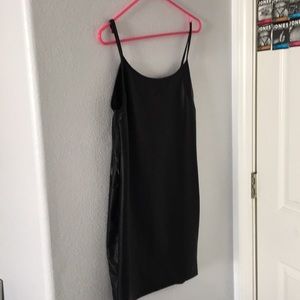 Black Pleather Forever 21 Dress!! NWT